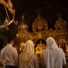 Предстоятель РПЦ возглавил пасхальное богослужение в древнем кремлевском храме