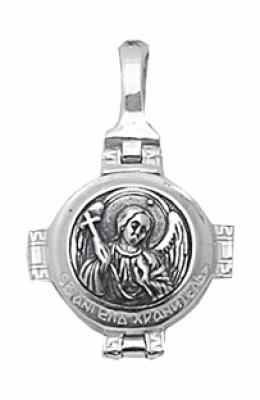 Мощевик серебряный Ангел-Хранитель 3.68 гр. 227143 - фото 10139