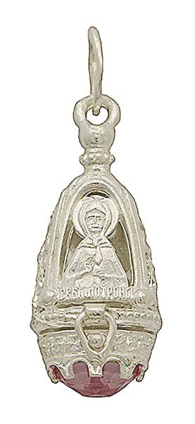 Ладанка Матрона Московская фианиты 2.38 гр 226937 - фото 10289