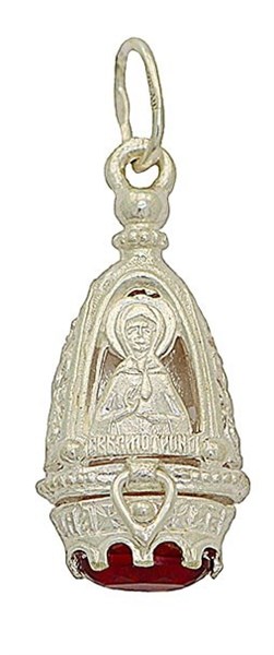 Ладанка Матрона Московская фианиты 2.52 гр 226932