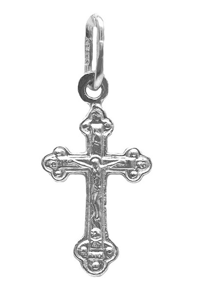 Крест серебрянный, с корундами, Эпифания, 0.75 гр. 226571