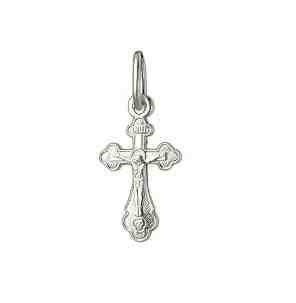 Крест серебрянный, с корундами, коллекция "Иваново", 0.39 гр. 226561