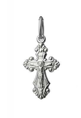 Крест серебрянный, с корундами, коллекция "Иваново", 0.72 гр. 226529