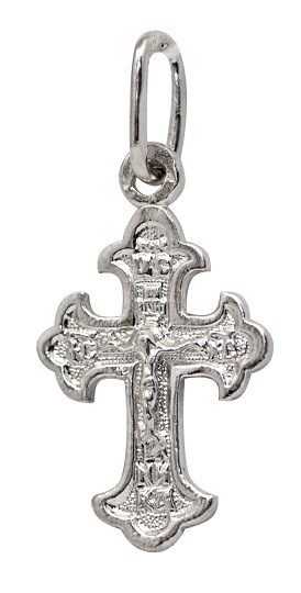 Крест серебряный прочный 0.78 гр. 226489