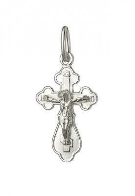 Крест серебрянный, с корундами, коллекция "Иваново", 0.84 гр. 226479
