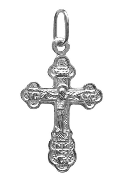 Крест серебрянный, с корундами, Эпифания, 1.08 гр. 226420