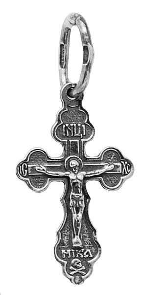 Крест серебряный черненый 1.03 гр. 226413
