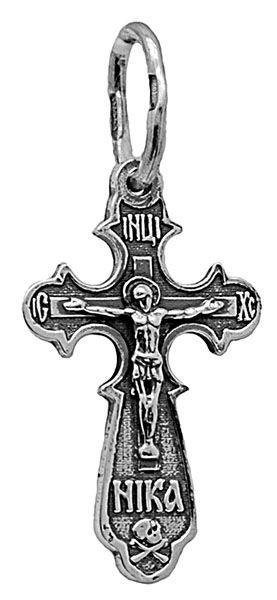 Крест серебряный черненый 1.06 гр. 226405