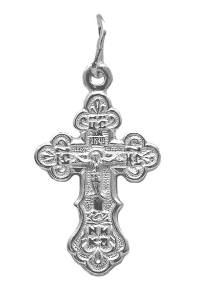Крест серебрянный, с корундами, Эпифания, 1.21 гр. 226374