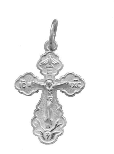 Крест серебрянный, с корундами, коллекция "Иваново", 1.22 гр. 226356