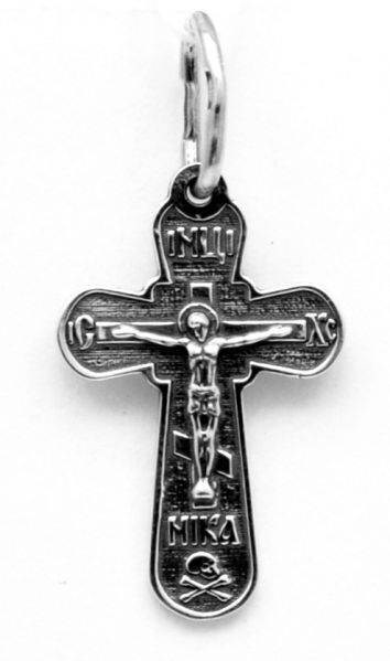 Крест серебряный черненый 1.17 гр. 226339