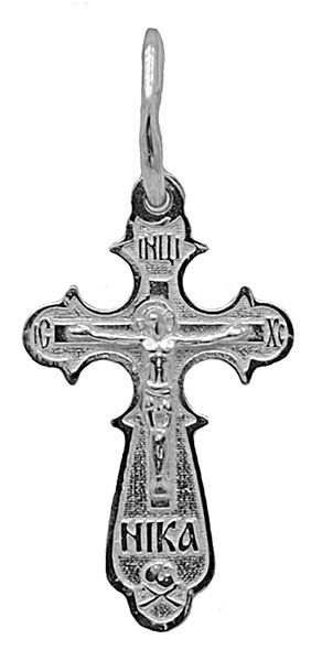 Крест серебряный прочный 1.06 гр. 226320