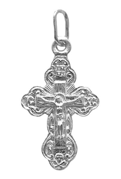 Крест серебрянный, с корундами, Эпифания, 1.32 гр. 226297