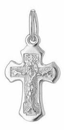 Крест серебрянный, с корундами, коллекция "Иваново", 1.01 гр. 226296