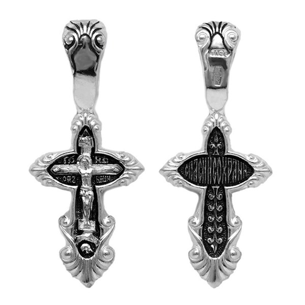 Крест серебряный черненый 1.69 гр. 226211