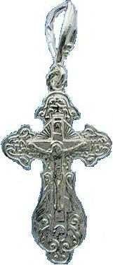 Крест серебрянный, с корундами, Эпифания, 1.67 гр. 226210