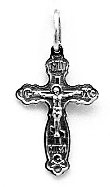 Крест серебряный черненый 1.59 гр. 226145
