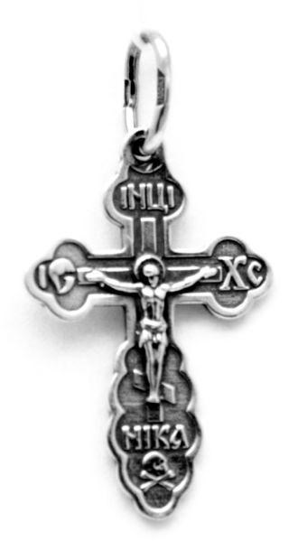 Крест серебряный черненый 1.67 гр. 226109