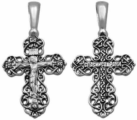 Крест серебряный черненый 2 гр. 226096
