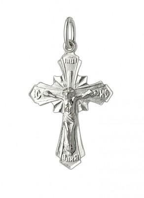 Крест серебряный прочный 1.53 гр. 226057