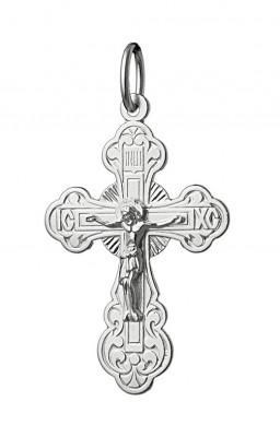 Крест серебрянный, с корундами, коллекция "Иваново", 1.73 гр. 226064