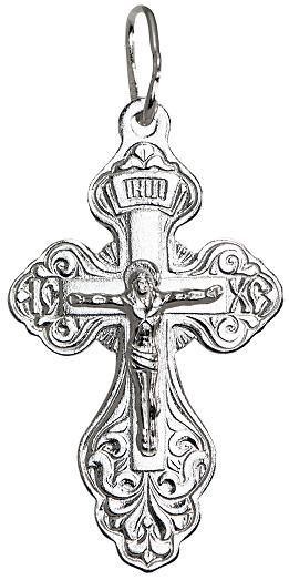 Крест серебряный прочный 1.65 гр. 226017