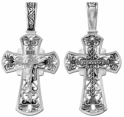 Крест серебряный черненый 2.39 гр. 225966