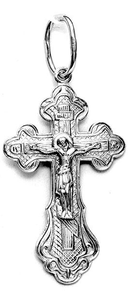 Крест серебряный прочный 1.8 гр. 225954