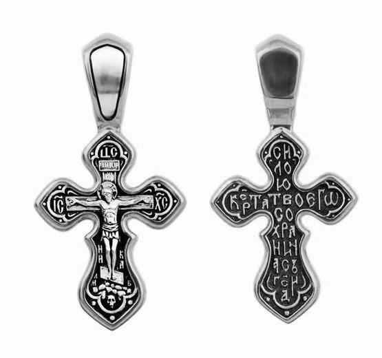 Крест серебряный черненый 2.69 гр. 225887