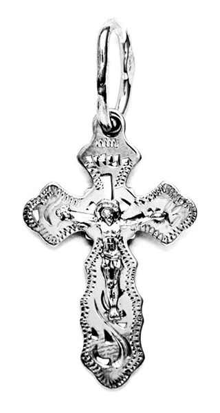 Крест серебряный прочный 1.51 гр. 225875