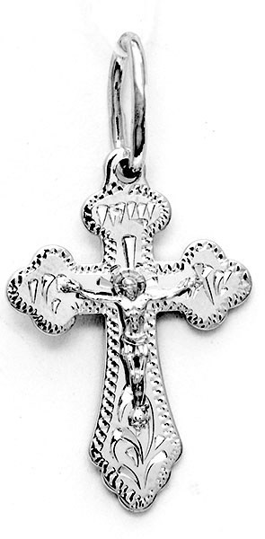 Крест серебряный прочный 1.61 гр. 225830