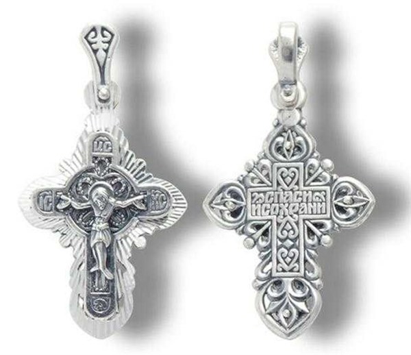 Крест серебряный Спаси и Сохрани 1.82 гр. 225804