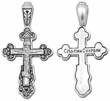 Крест серебряный черненый 3.11 гр. 225778