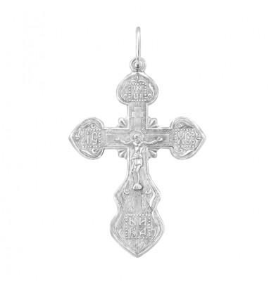 Крест серебрянный, с корундами, коллекция "Иваново", 4.27 гр. 225714