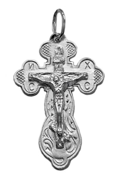 Крест серебряный прочный 2.64 гр. 225699