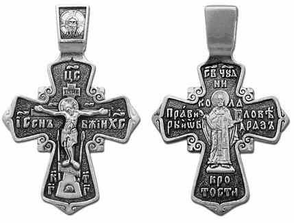 Крест серебряный черненый 4.19 гр. 225628