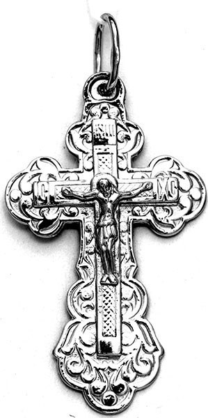 Крест серебряный прочный 3.84 гр. 225560