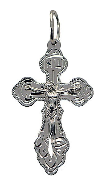 Крест серебряный прочный 3.77 гр. 225485