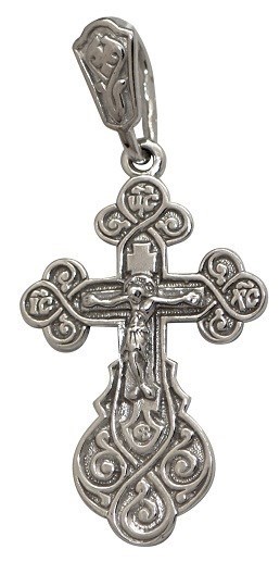 Крест серебряный прочный 4.1 гр. 225469