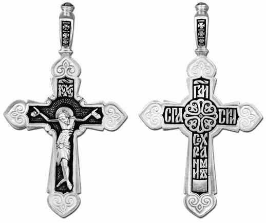 Крест серебряный черненый 5.99 гр. 225448