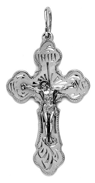 Крест серебряный прочный 5.48 гр. 225284