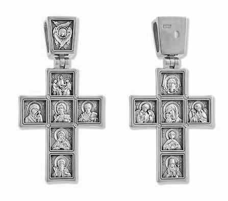 Крест серебряный обычный православный без распятия 9.78 гр. 224912