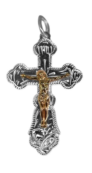 Крест серебряный мужской 2 гр. 224872