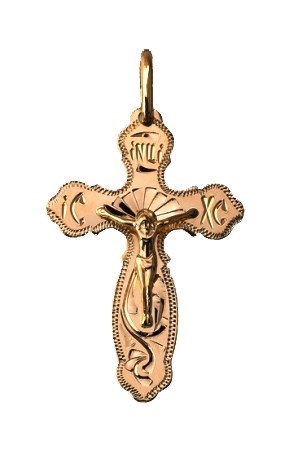 Крестик золотой для ребенка 1.44 гр. 224841