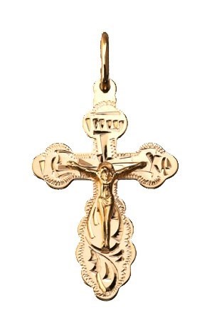 Крест золотой 1.54 гр. для мальчика 224825