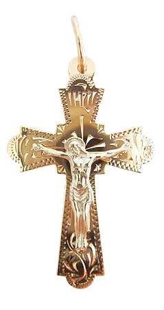 Крест золотой 2.9 гр. эксклюзивный 224783