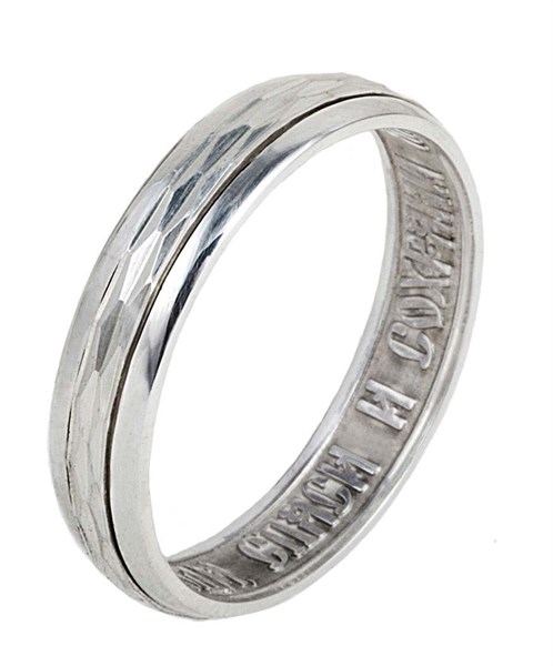 Кольцо серебряное Спаси и Сохрани с молитвой от 2.32 гр. 224612