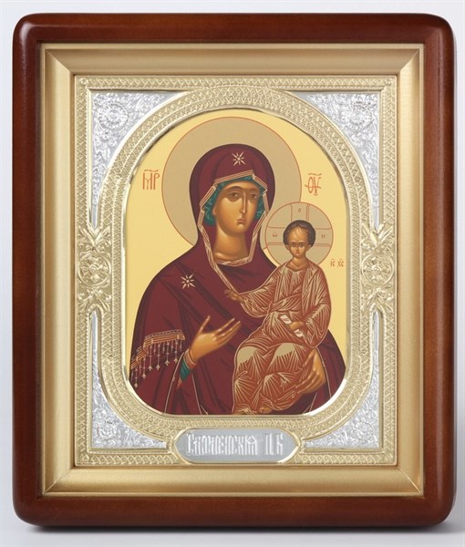 Икона в киоте 18х24 фигурный риза-рамка Смоленская Божья Матерь 236269