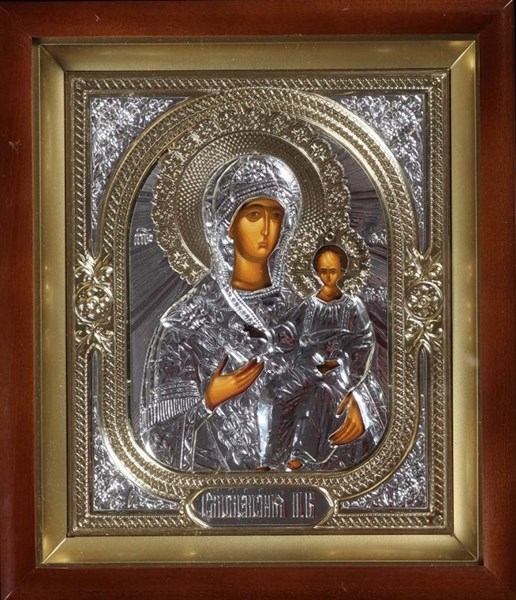 Икона в киоте 18х24 объёмная Смоленская Божья Матерь 235961 - фото 16648