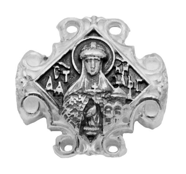 Бусина серебряная Ангел Хранитель Ольга Св 218808 - фото 17363